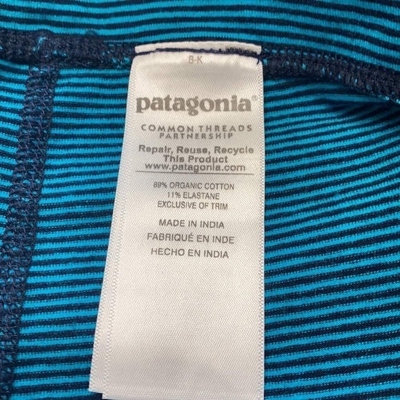Patagonia blue striped leggings size medium - Picture 9 of 12